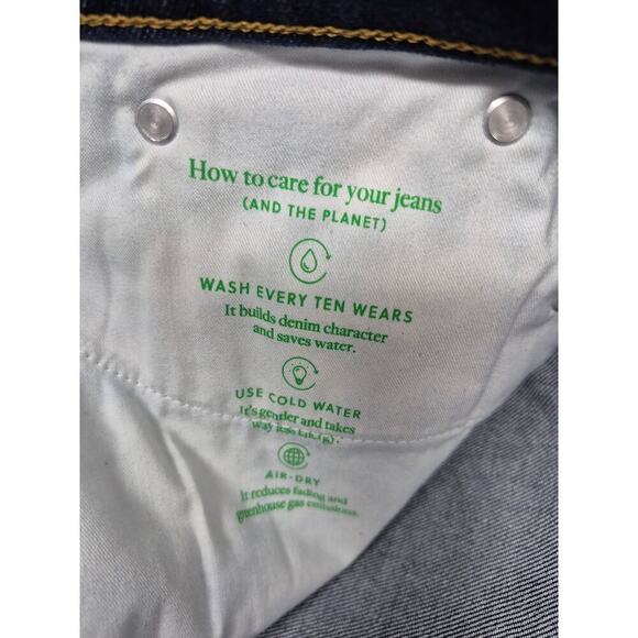 NWT J Crew Womens  Wide Leg Trouser  Dark Blue Jeans Sz  27x33 - Picture 6 of 8